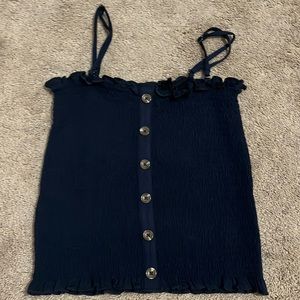 Navy blue tube top